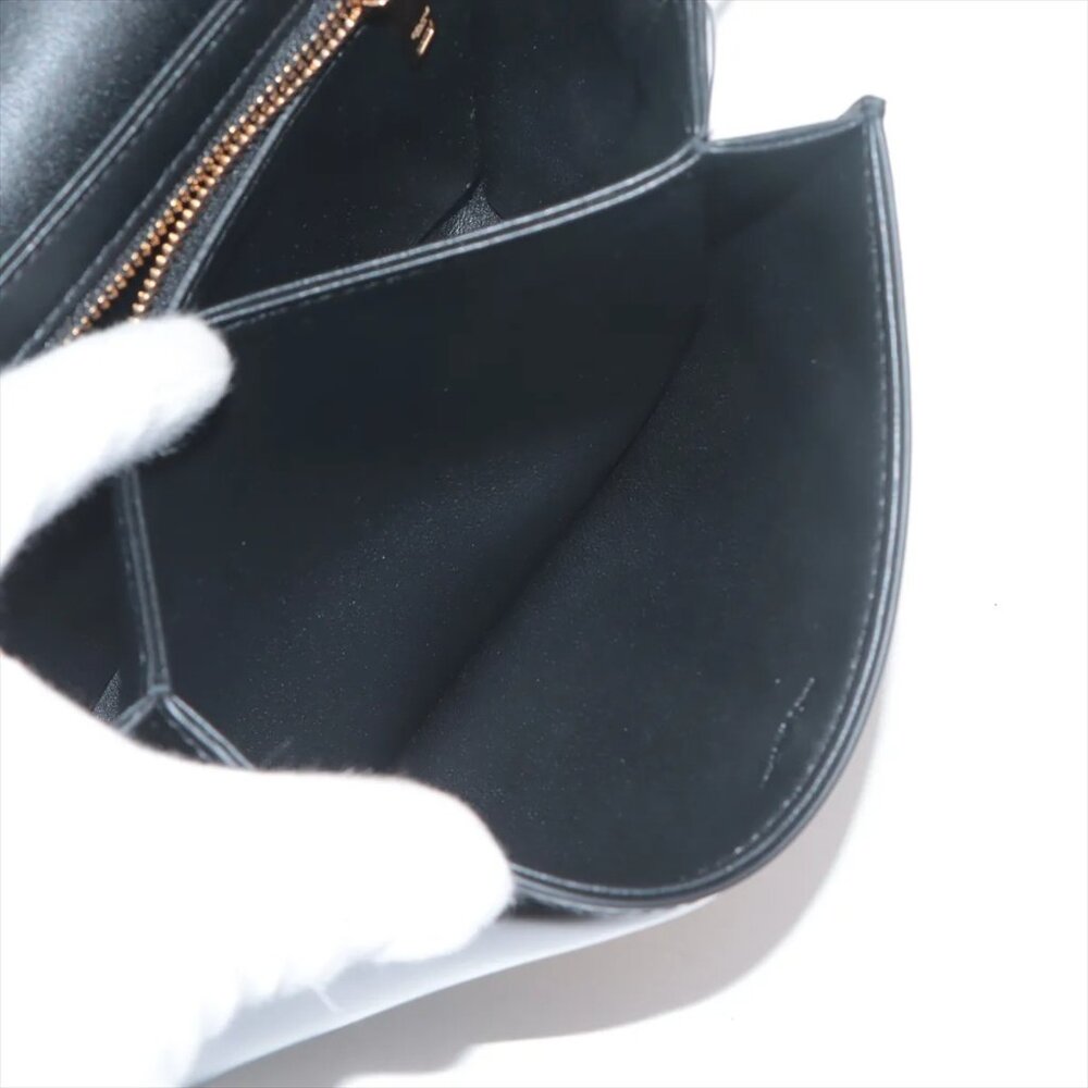 Sold out ❌Celine Triomphe teen Leather Shoulder bag Black - Picture 7 of 14